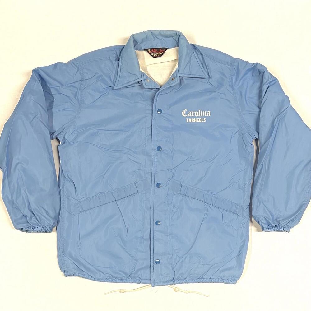 Vintage Carolina Tarheels Windbreaker Blue Pla-Jac Dunbrooke Sz S UNC 80s 90s